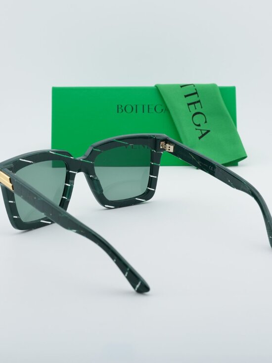 Bottega Veneta BV1005S 008 Square Sunglasses - Green